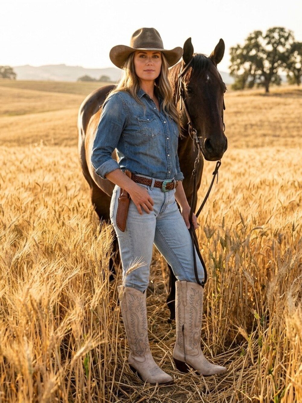 Vintage Western Tall Boots